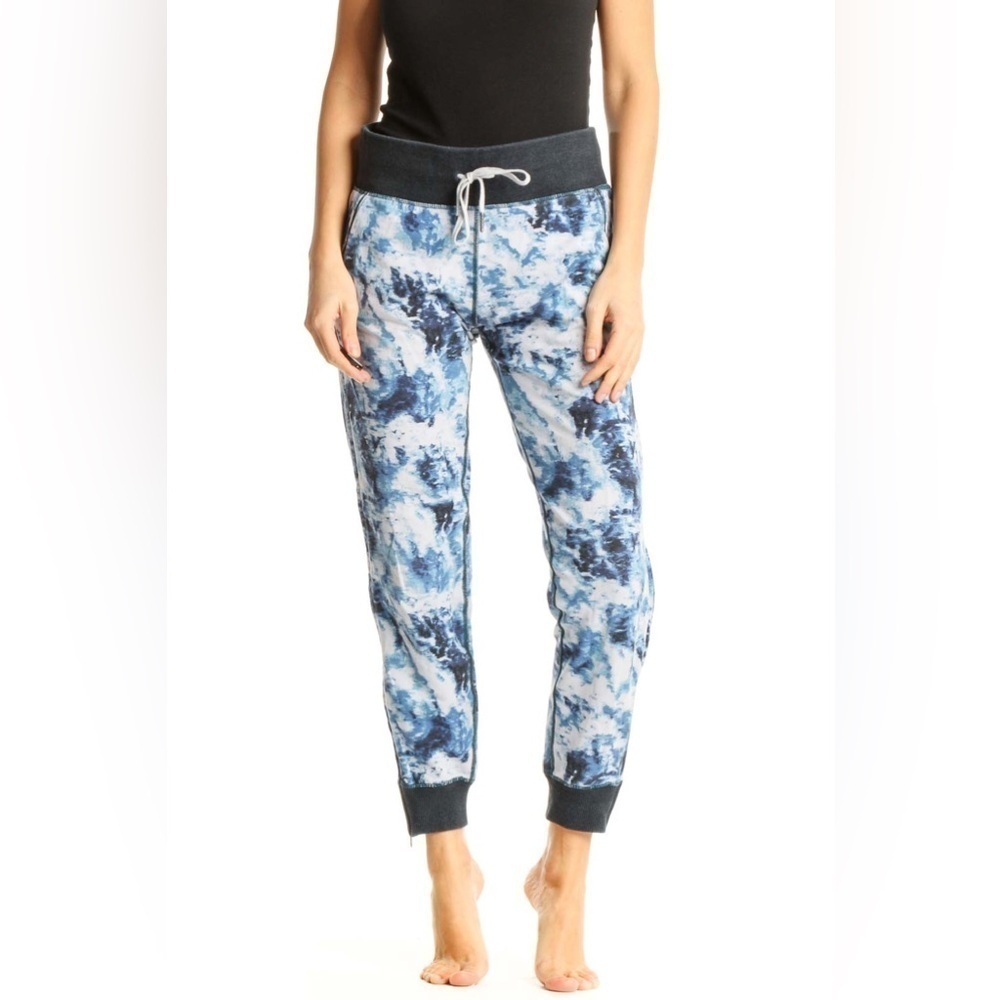 LULULEMON Blue Tie Dye Zip Up Jogger Sweatpants Women’s Size 8